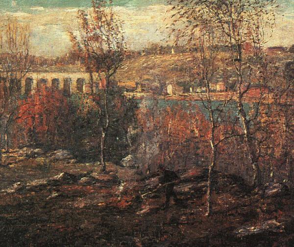 Ernest Lawson Harlem River oil painting image